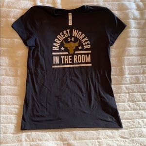 Hardest worker in the room heat gear size small